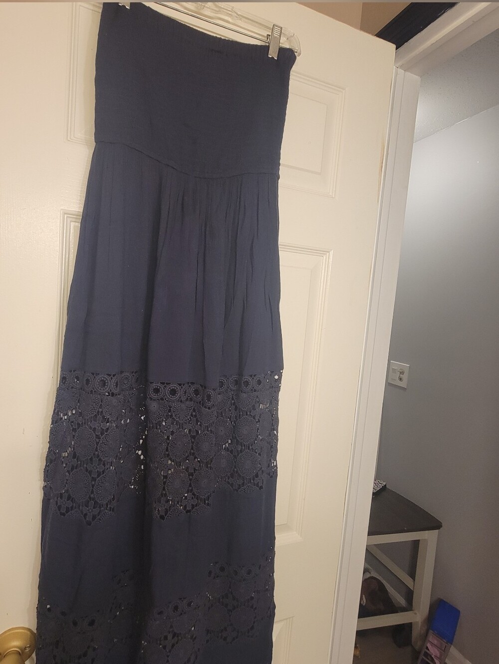 Chelsea28 Farrah Smocked Cover-Up Maxi Dress Size M
